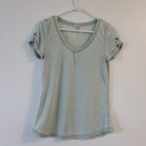 Green Buttoned Tee